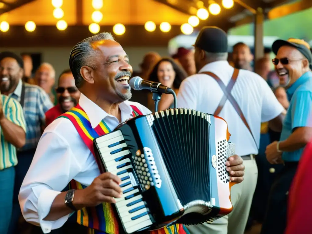 Apasionante actuación de música cajún en Louisiana, destacando la importancia cultural del acordeón en la región