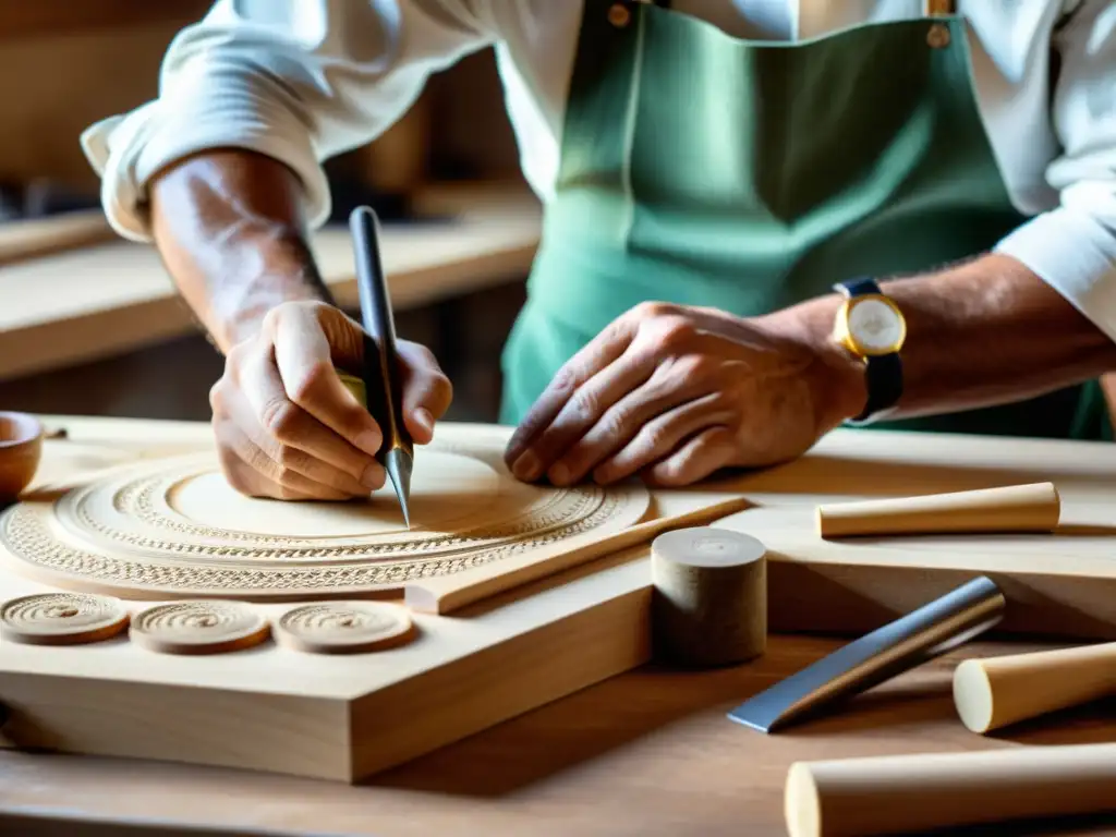 Un artesano experto crea una zampogna italiana, resaltando la historia y construcción de este tradicional instrumento