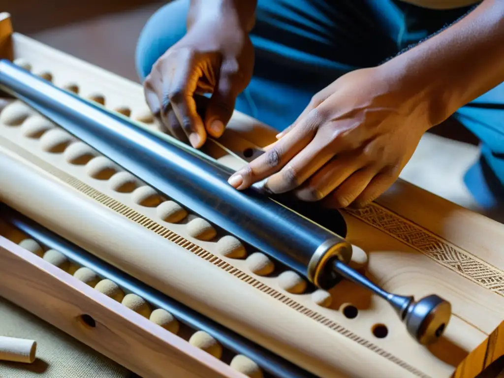 Un artesano crea un instrumento musical ecológico innovador con madera recuperada y tintes naturales