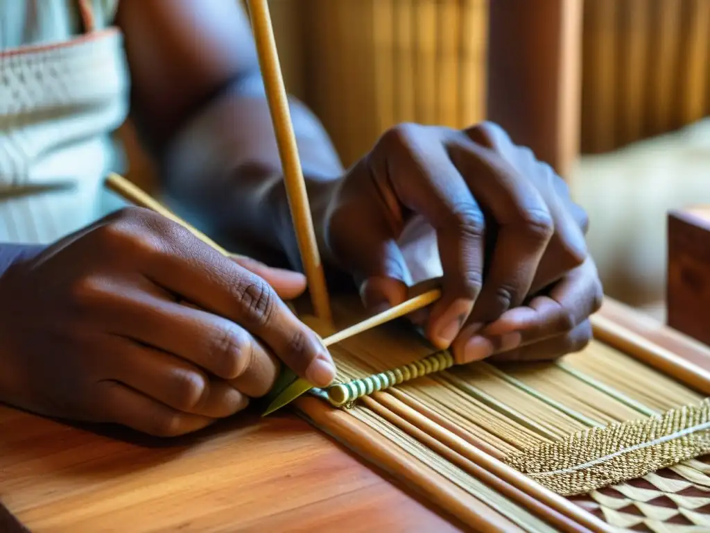 Un artesano malgache crea con destreza una Valiha, mostrando la rica historia y sonido de este instrumento tradicional