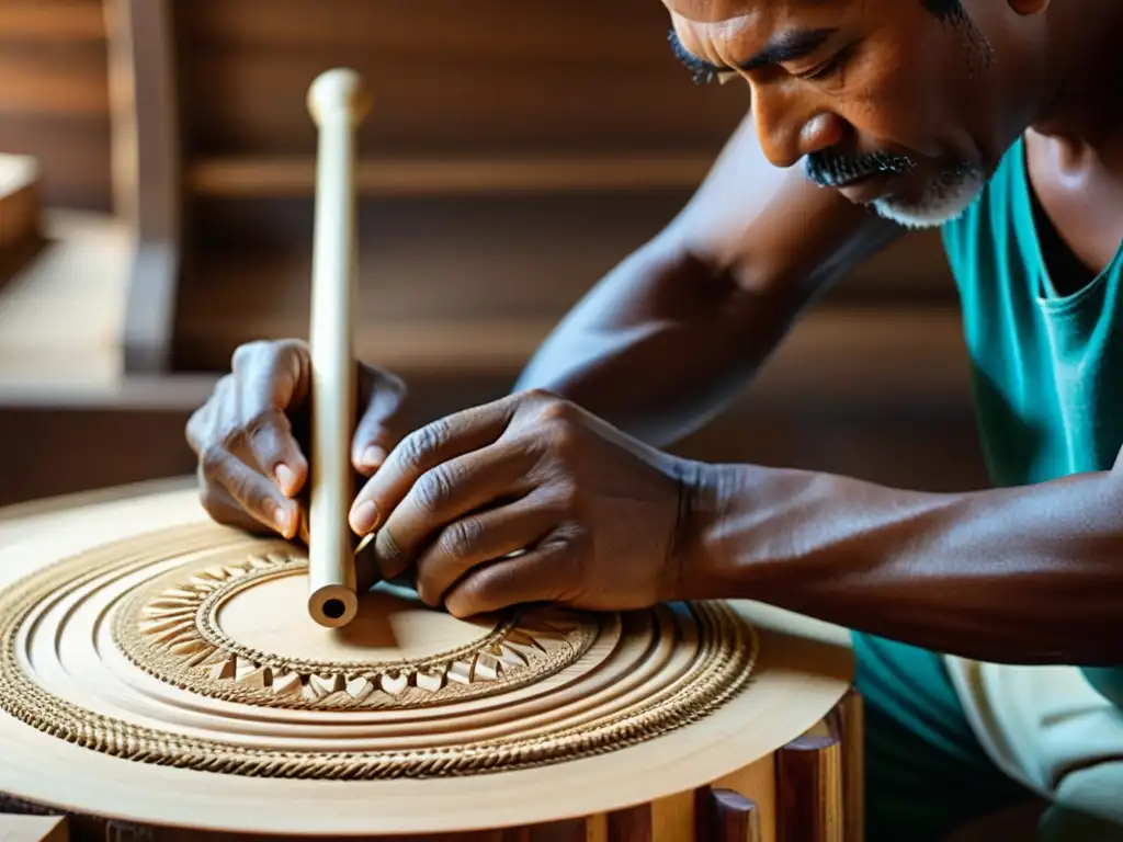 Un artesano hábil construye a mano un Timple Canario, mostrando la historia y la dedicación en la creación de este icónico instrumento