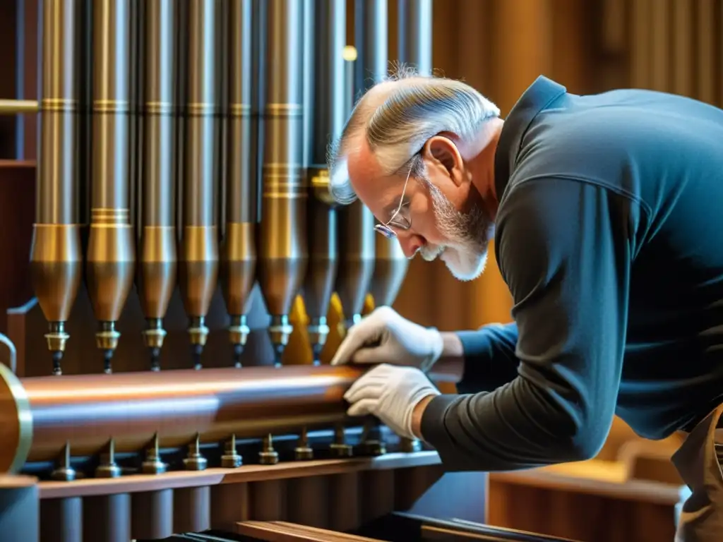 Artesanos expertos construyen meticulosamente el órgano de tubos, resaltando la importancia del instrumento en la educación musical y religiosa