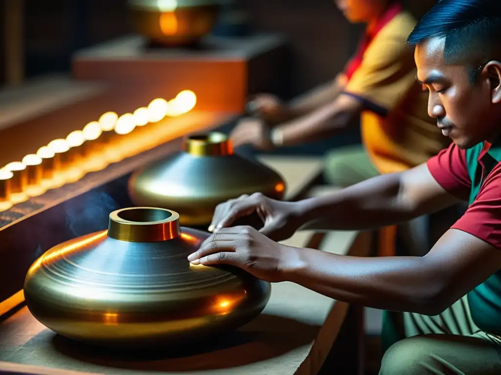 Artesanos crean instrumentos Gamelan con técnicas tradicionales, resaltando la importancia educativa de la música Gamelan