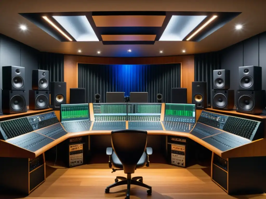 Configuración profesional de estudio para grabación binaural Configuración de estudio de grabación binaural con micrófonos especializados para captura de audio espacial