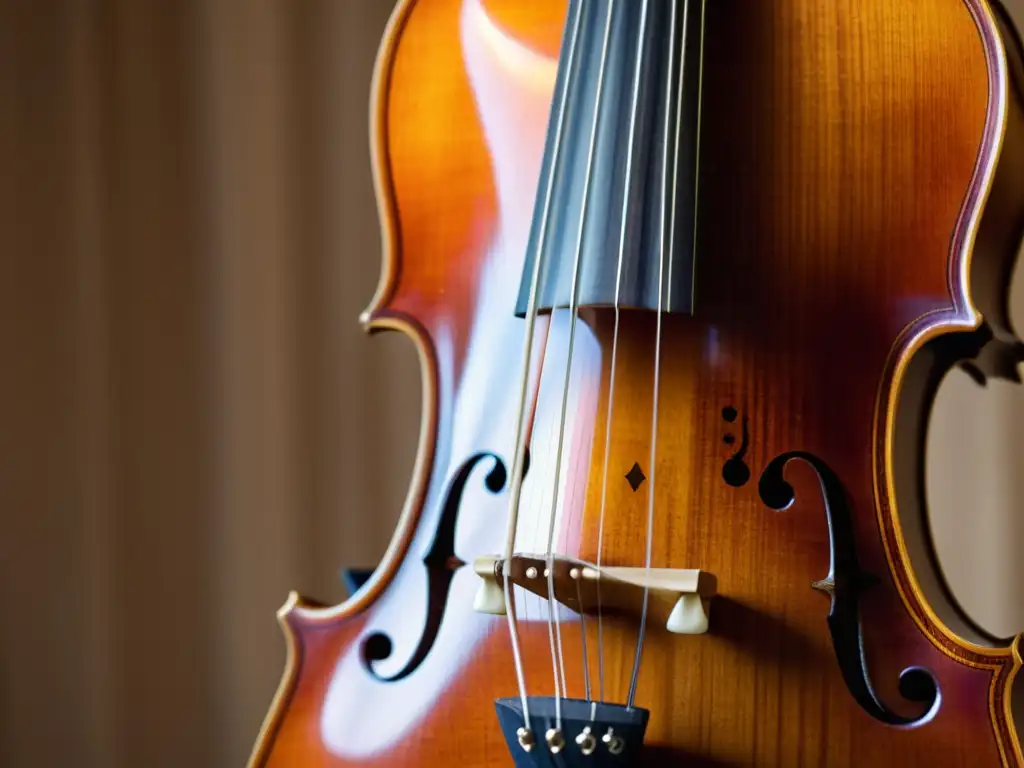 Detallada imagen de una viola da gamba, resaltando su artesanía e historia, invitando a apreciar su relevancia en la música renacentista