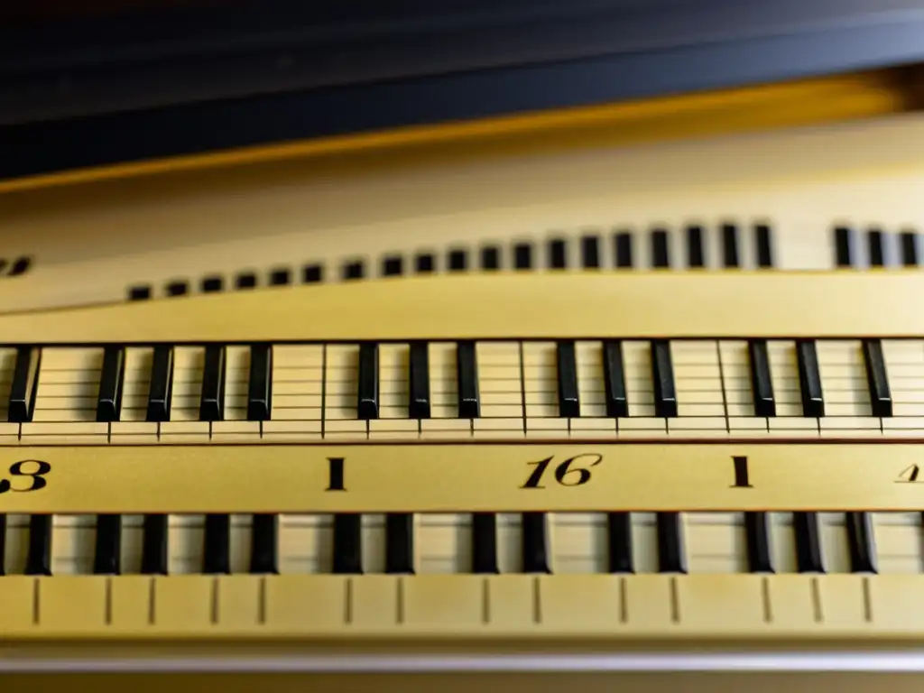 Una fotografía detallada de un rollo de piano de jugador, mostrando la artesanía y la historia del piano de rollo