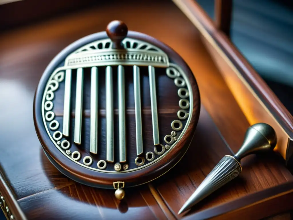 Detalle de la mbira zimbabuense que muestra su artesanía y sonido tradicional