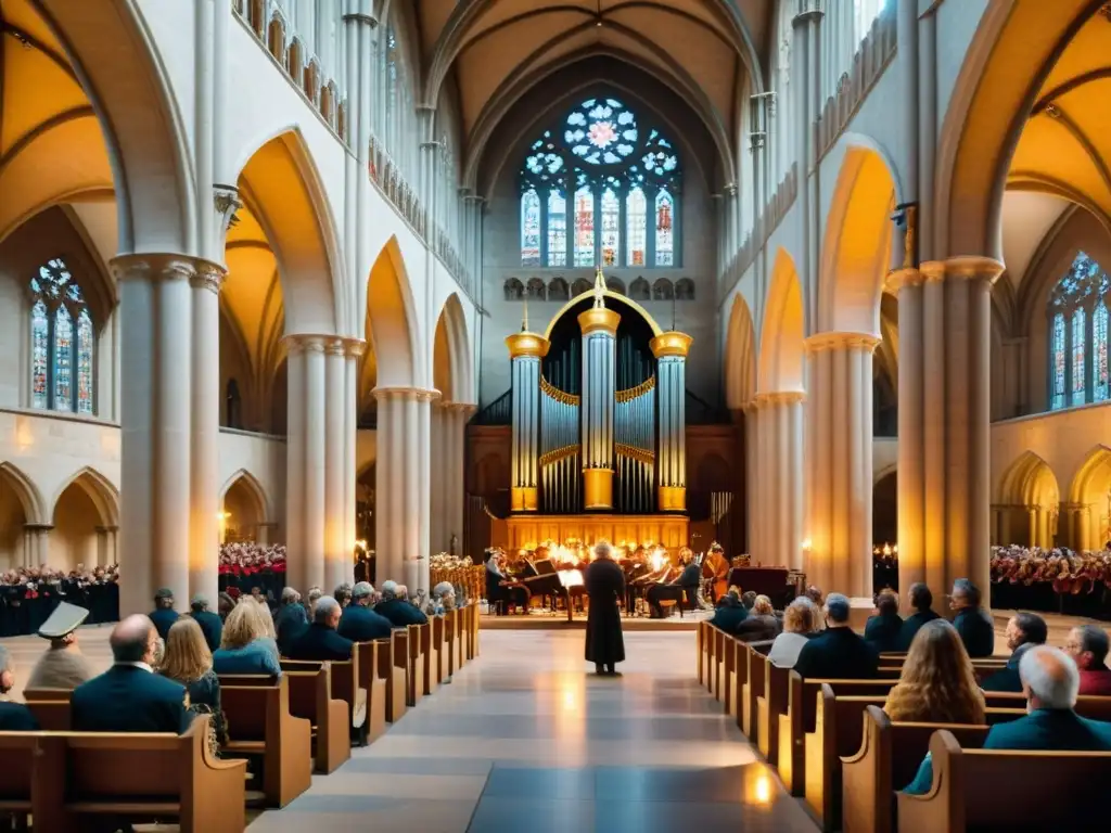 Detalle de manuscrito medieval con músicos tocando el salterio en catedral, música sacra