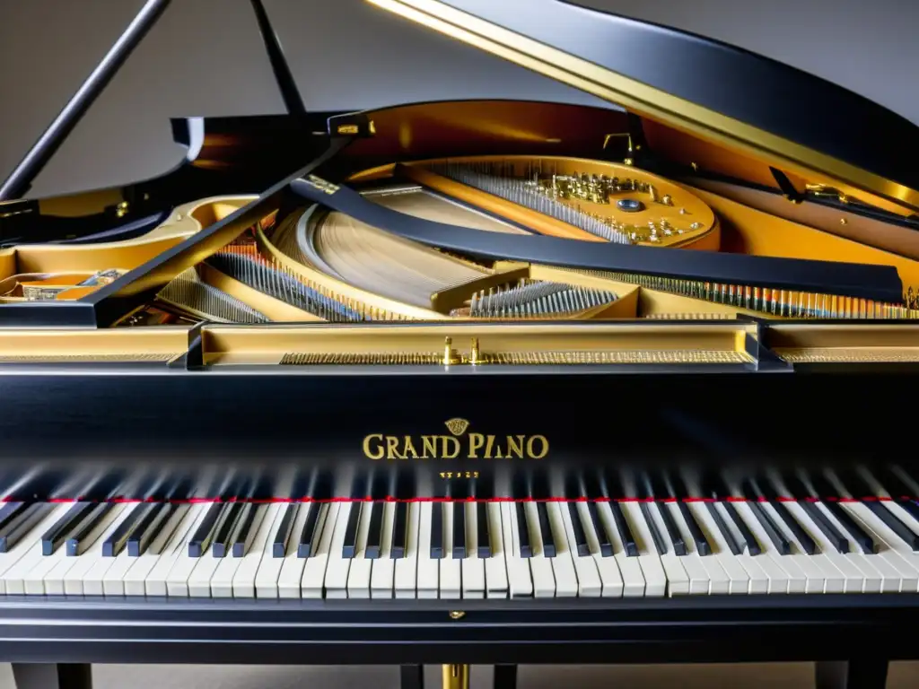 Detalle de un piano preparado con elementos que crean una atmósfera de experimentación sonora y cultural, fusionando lo clásico con lo vanguardista