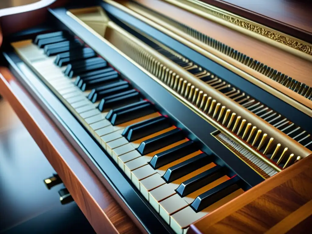 Detalle de la innovación en diseño de pianos de cola con una artesanía delicada y elementos innovadores