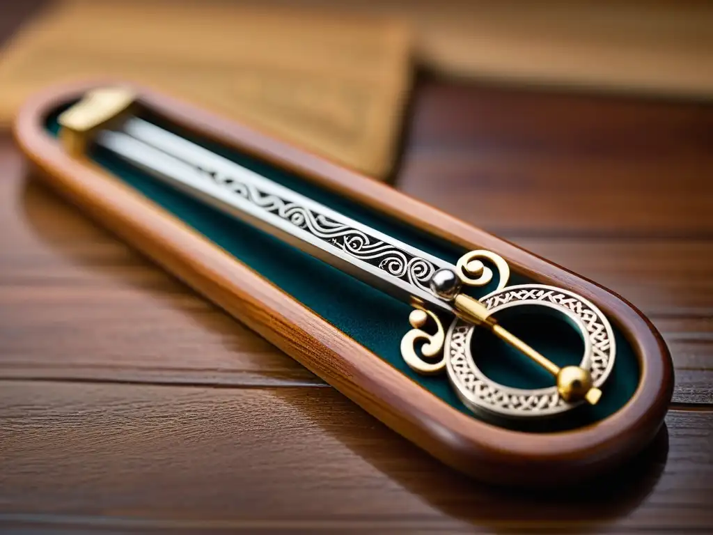 Detalle ultrarrealista de un jaw harp asiático, resalta su artesanía y significado cultural