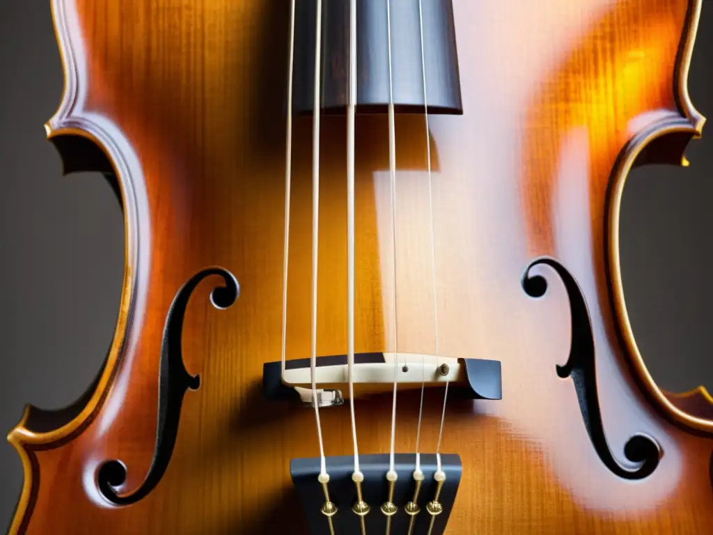 Detalle de una viola da gamba bellamente elaborada, evocando historia y sonido del viola da gamba con su elegancia atemporal y artesanía musical