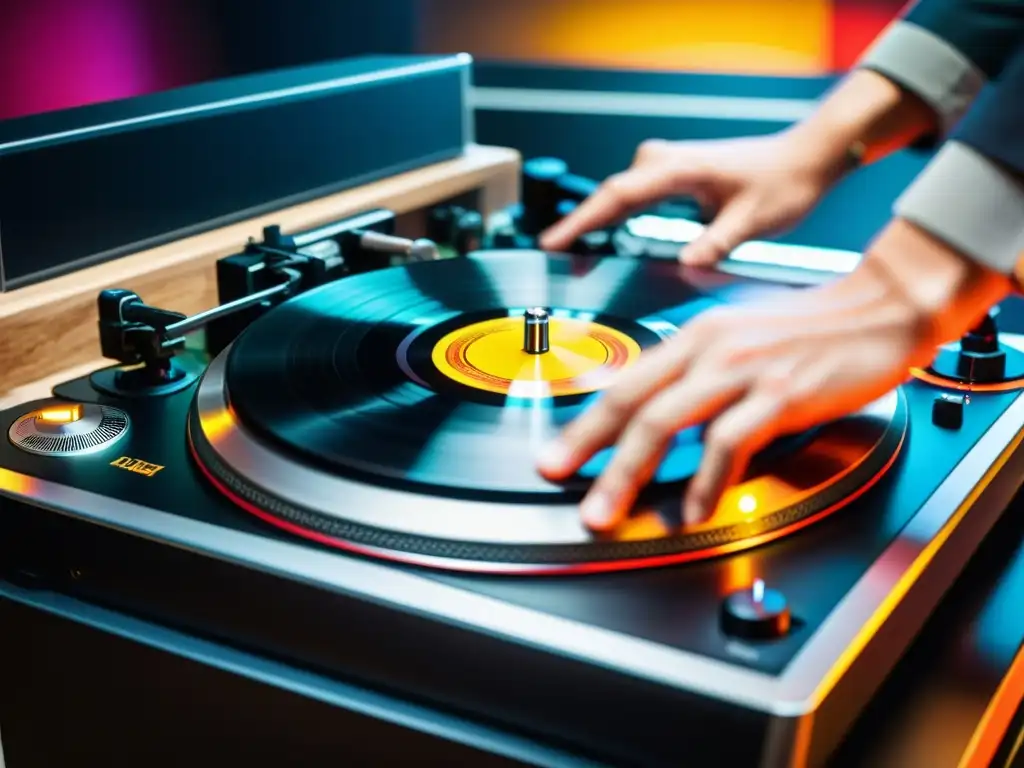 Un DJ hace malabares con vinilos, mostrando la destreza del turntablism en la música pop