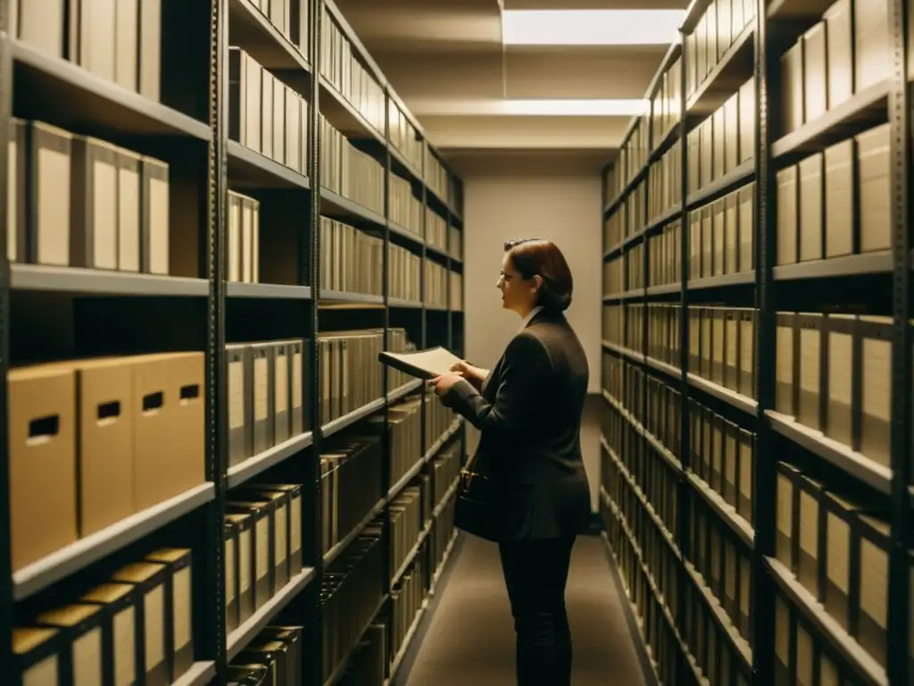 Especialistas en preservación de grabaciones de sonido cuidadosamente digitalizando cintas vintage en una sala de archivos