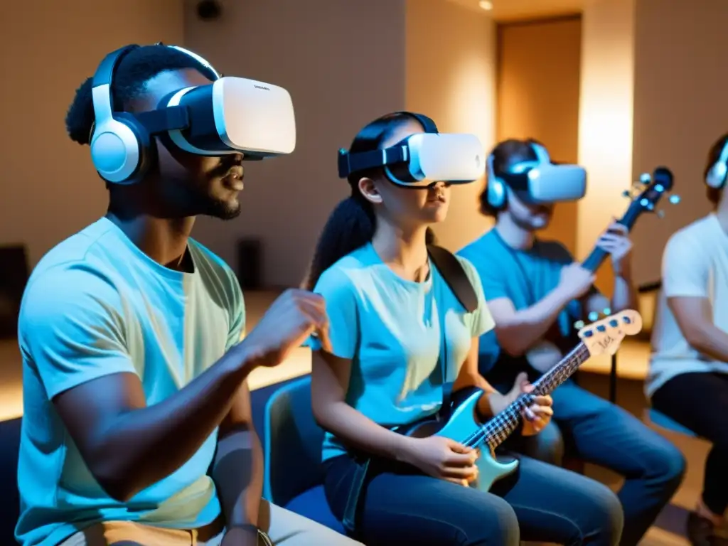 Estudiantes usan aplicación de realidad virtual para aprender instrumentos musicales en entornos realistas