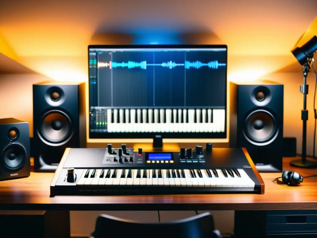 Un estudio musical en casa con tecnología accesible para producción musical independiente