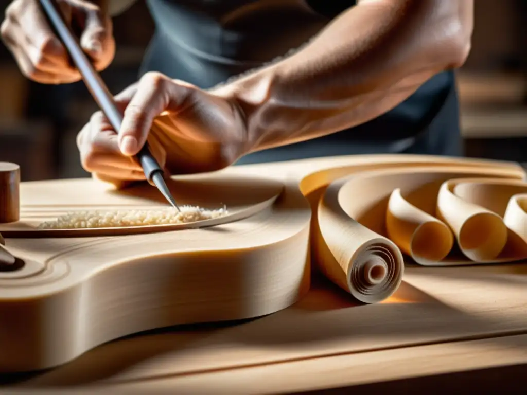 Un luthier da forma ergonómica a un violín artesanal, destacando la importancia del diseño ergonómico en instrumentos musicales