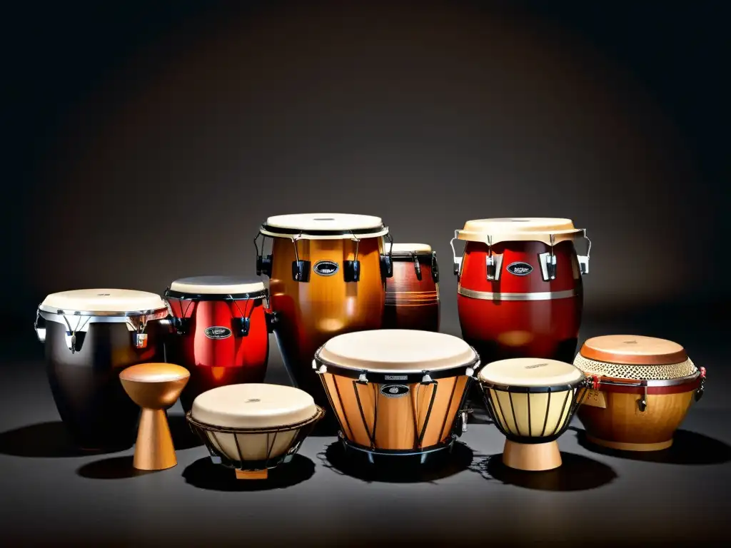 Una foto de alta resolución que destaca la importancia histórica de instrumentos de percusión