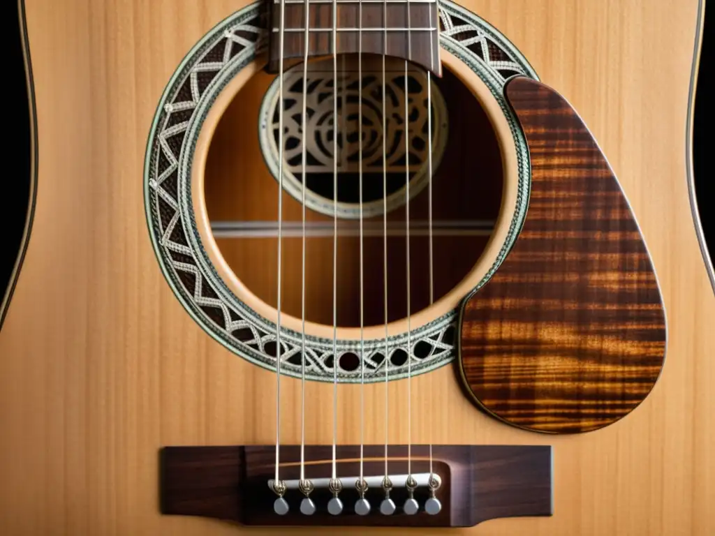 Una guitarra acústica desgastada muestra la historia y la artesanía de los instrumentos musicales que inspiraron cambios