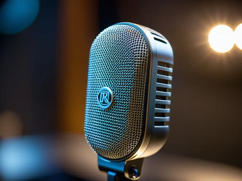 Detalles inmersivos: Micrófono binaural en acción Una imagen detallada de la configuración de estudio de grabación binaural, resaltando la precisión técnica y el ambiente profesional