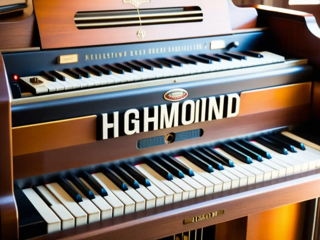 Una imagen de un órgano Hammond B3 vintage, con detalles intrincados y un legado soul