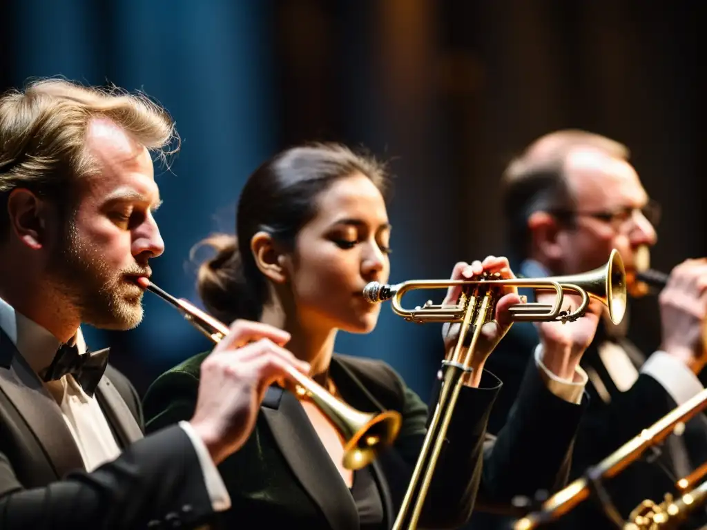 Intensa actuación de músicos de viento integrando técnicas en música de cámara