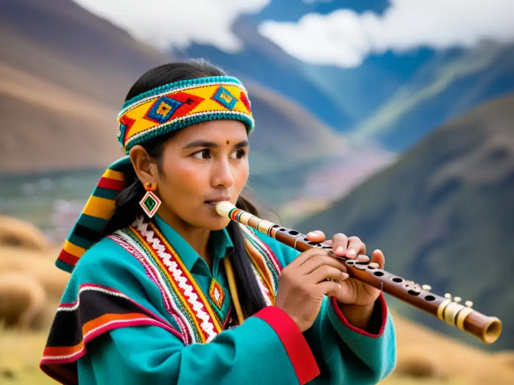 Un intenso festival andino con la quena y bailes tradicionales