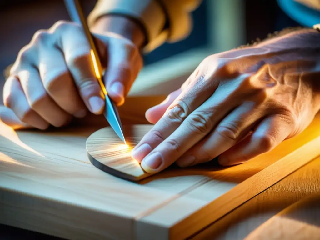 Un luthier experto selecciona con cuidado la madera para instrumentos, resaltando la influencia de la madera en instrumentos musicales