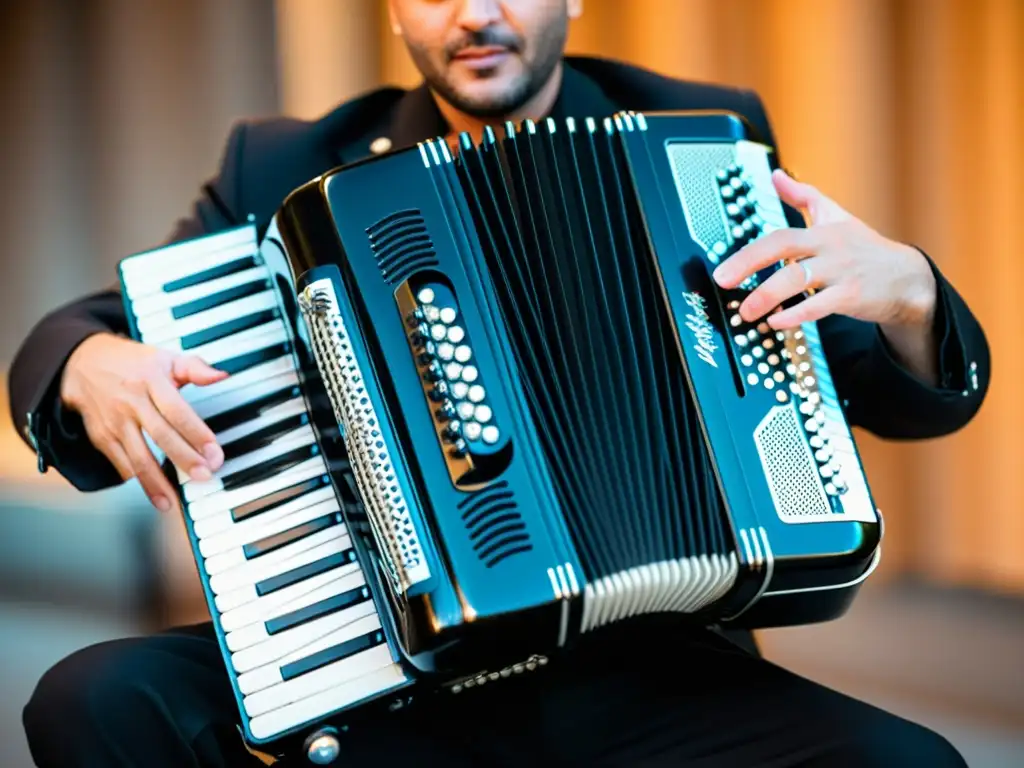 Las manos expertas de un acordeonista diatónico capturan la esencia apasionada del folklore francés