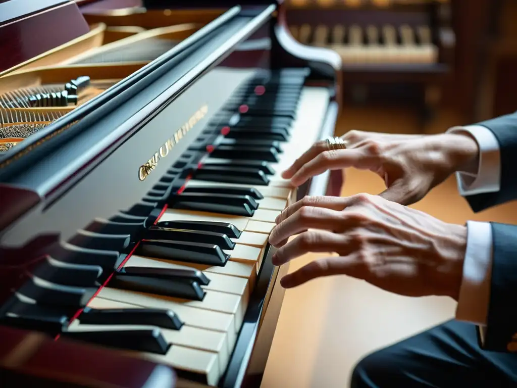 Manos de pianista en movimiento, ejercicios para desarrollar agilidad dedos