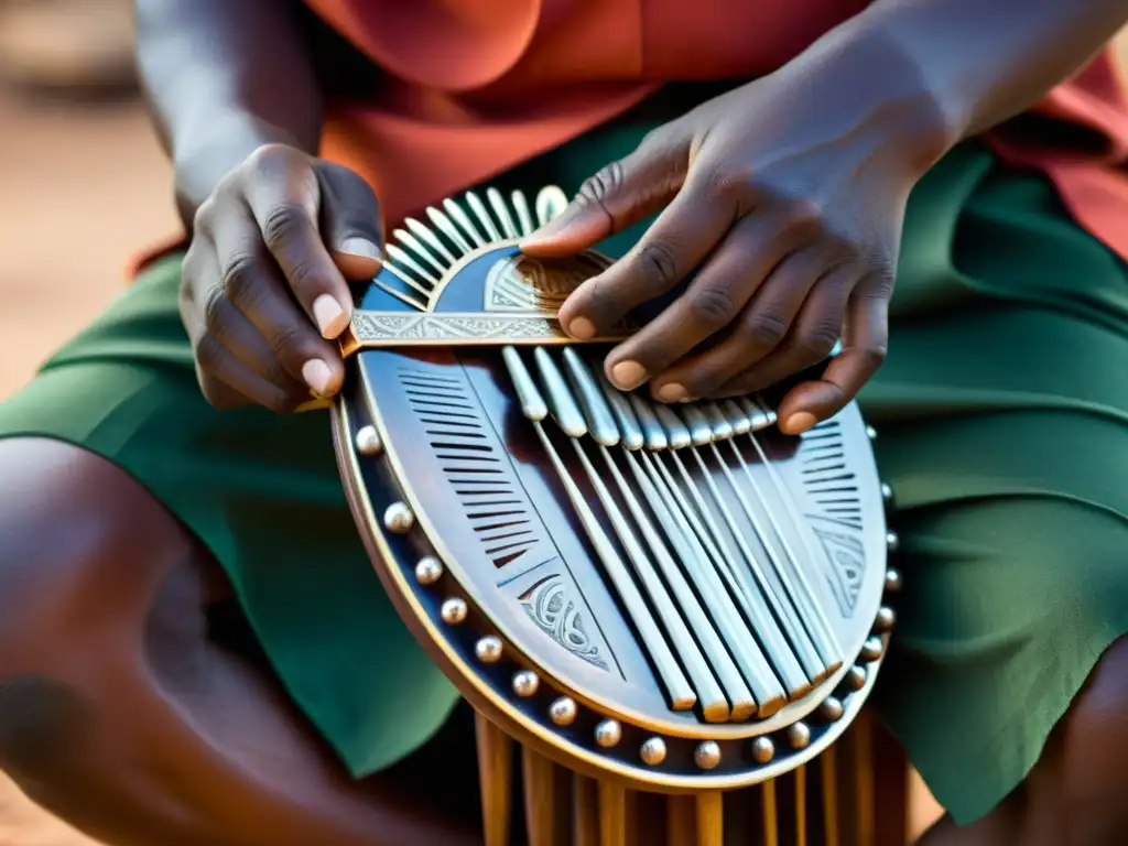 Un mbira de Zimbabue se toca con destreza, mostrando su artesanía y rica herencia cultural