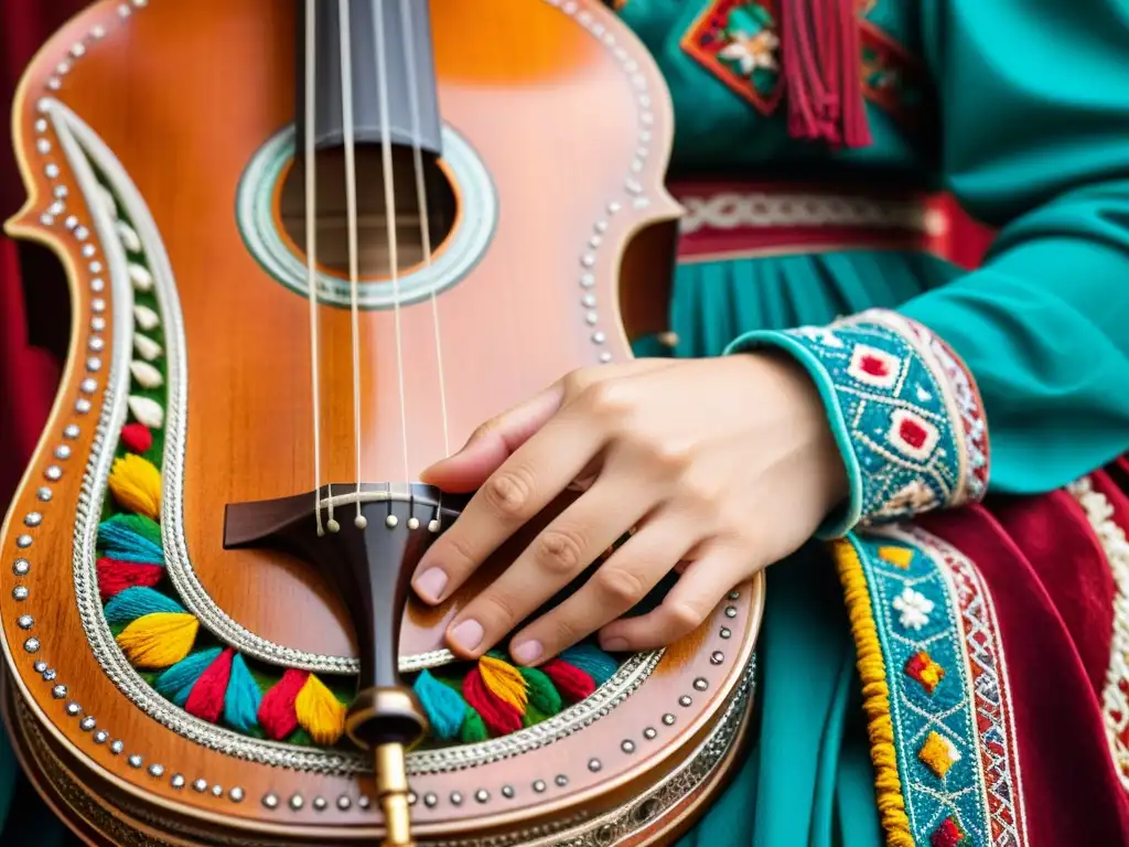 Un músico habilidoso sostiene una birbynė lituano tradición técnica, listo para tocar, resaltando la rica escena cultural