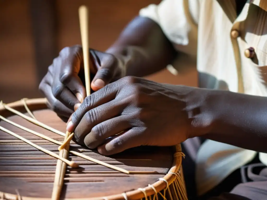 Un músico keniano experto toca el Nyatiti, mostrando su destreza y conexión con el instrumento