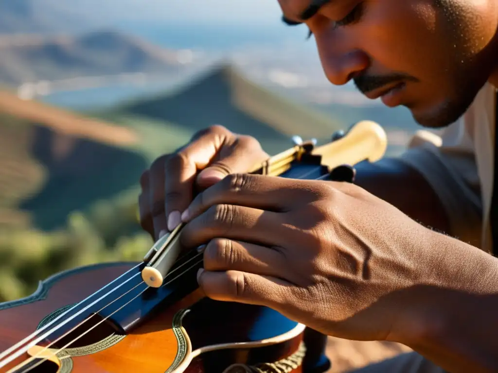 Un músico dedica su pasión a un antiguo Timple Canario, resaltando la destreza y el vínculo emocional con la artesanía