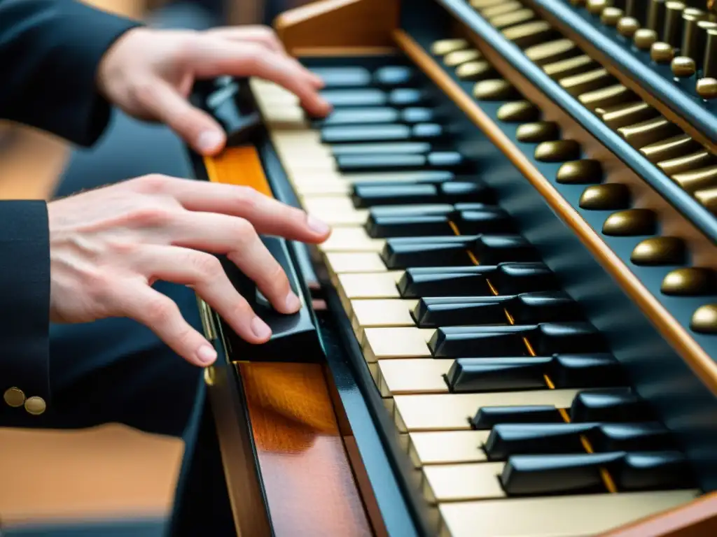 Un músico de glockenspiel toca con precisión y concentración, mostrando las técnicas de glockenspiel en banda marcial