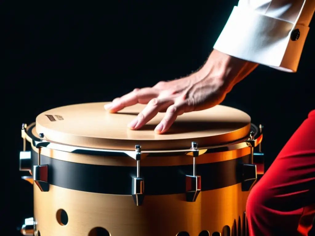 Un percusionista de jazz incorpora el cajón en una actuación dinámica, resaltando la adaptación del cajón en el jazz