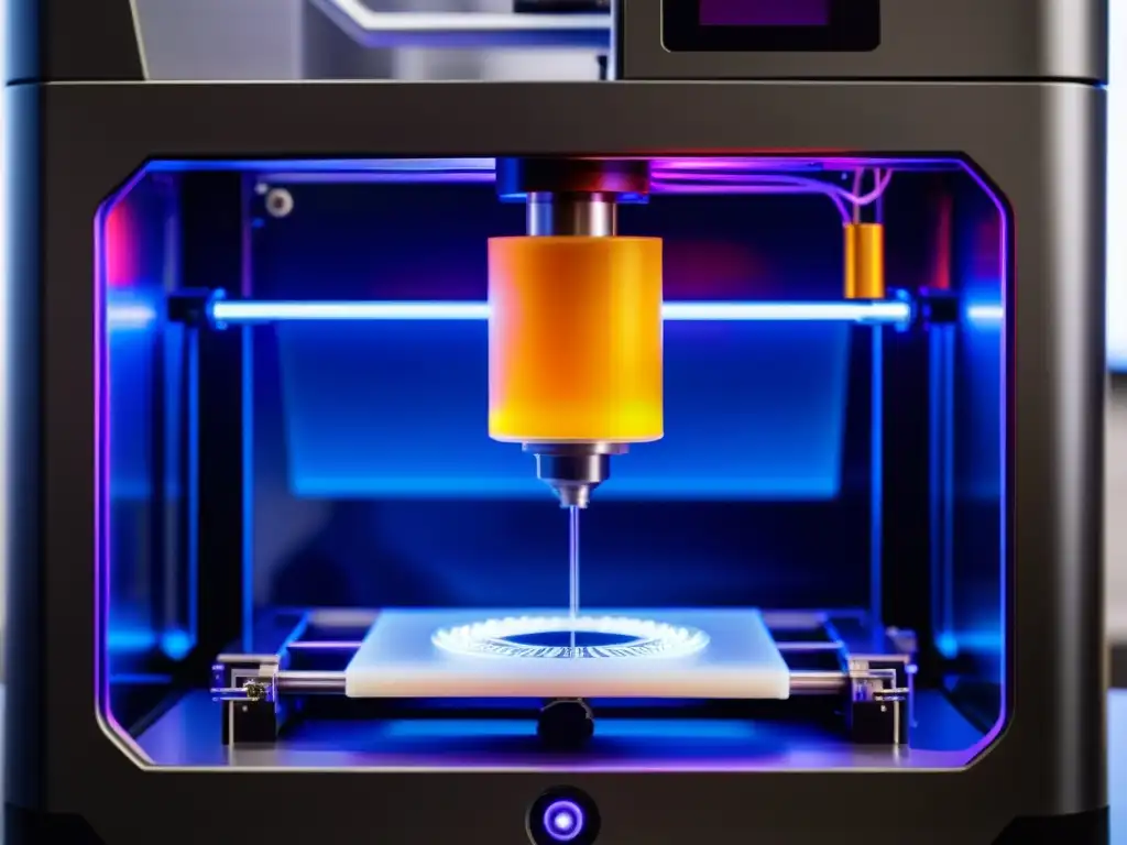 Un 3D printer meticuloso crea un instrumento musical futurista