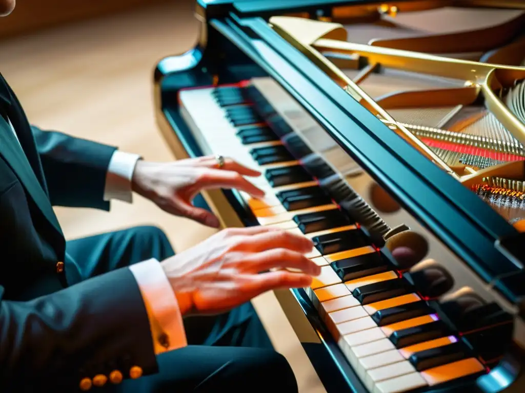 Un renombrado pianista interpreta con pasión en un festival de piano internacional