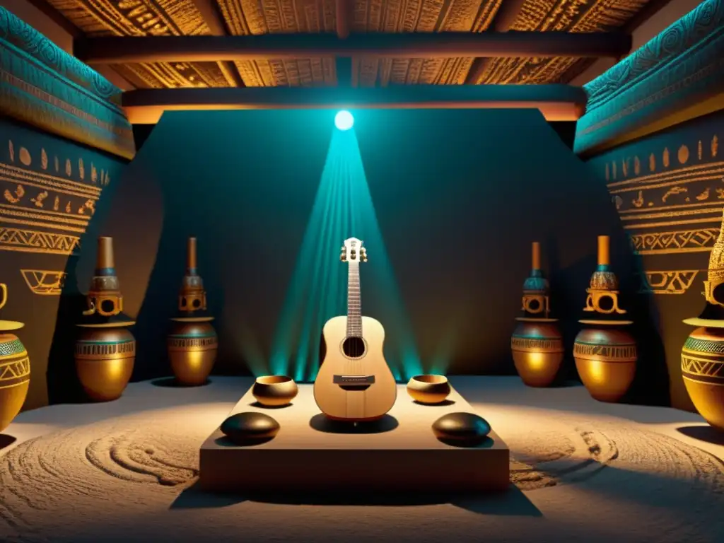 Una simulación de VR de instrumentos históricos mayas, con detalles impresionantes de texturas y entorno virtual