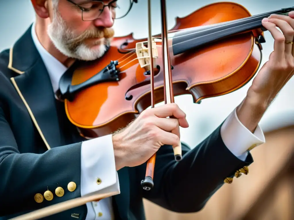 Un virtuoso del violín muestra su destreza en la tradición del violín en Irlanda, con movimientos ágiles y emotivos